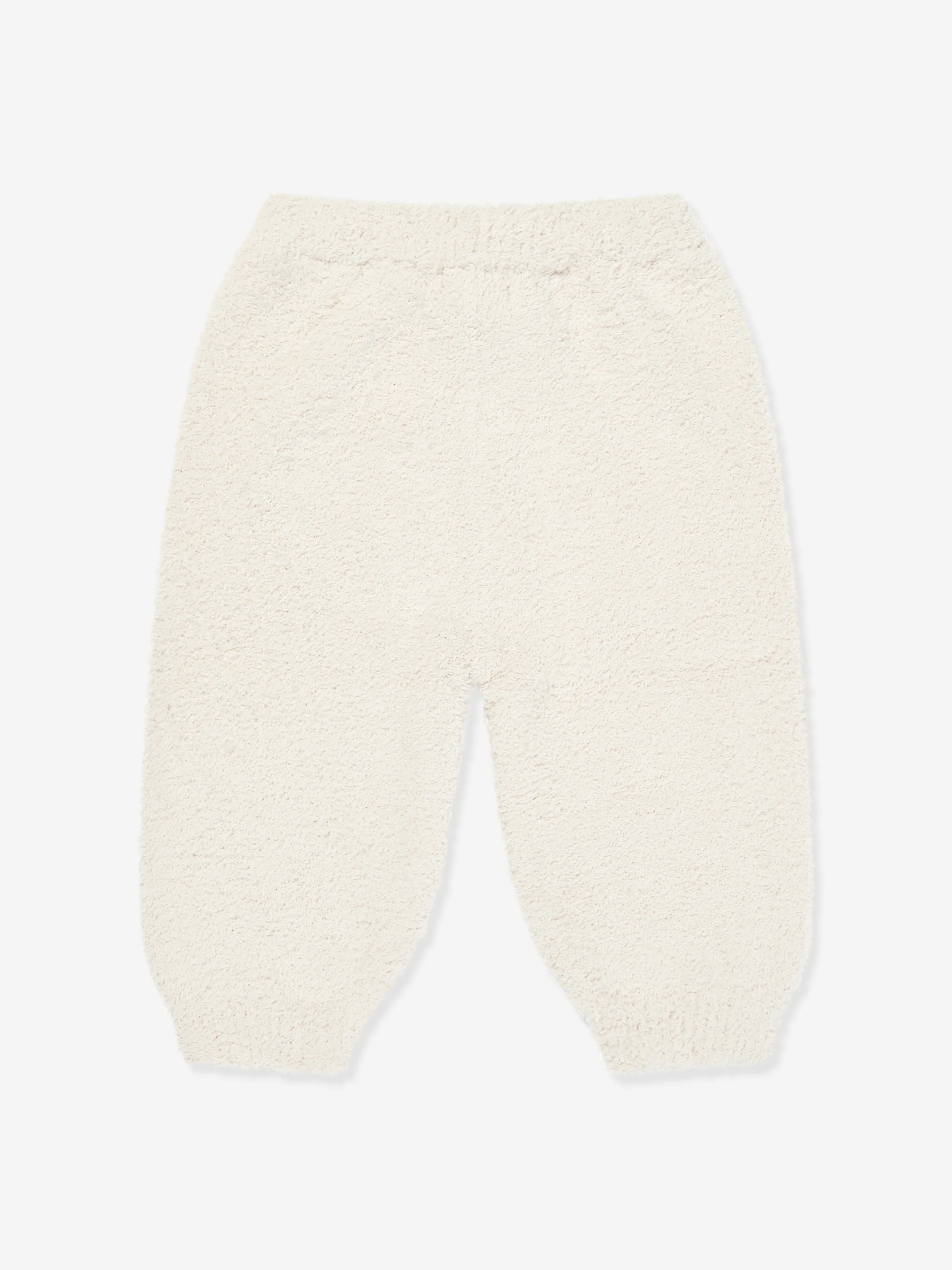 7AM Enfant Baby  Fuzzy Boxy Lounge Pants in Ivory