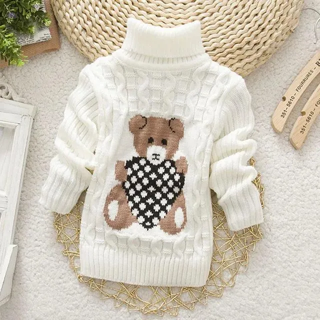 Adorable Cartoon Knit Sweaters for Trendy Toddlers