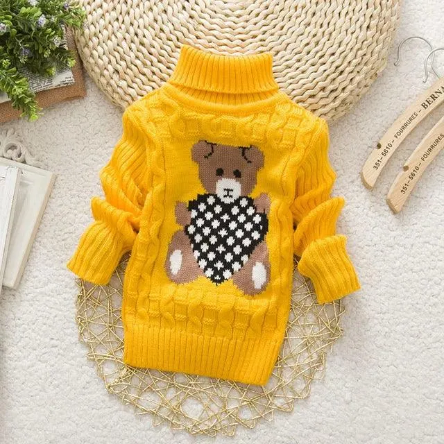 Adorable Cartoon Knit Sweaters for Trendy Toddlers