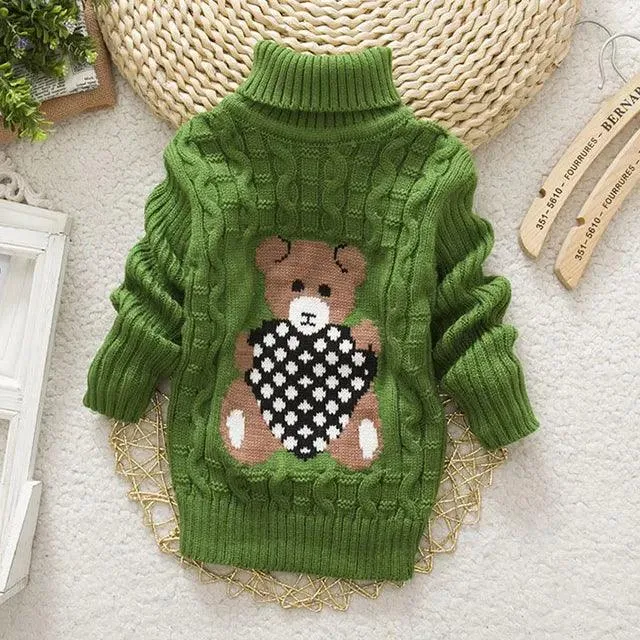 Adorable Cartoon Knit Sweaters for Trendy Toddlers