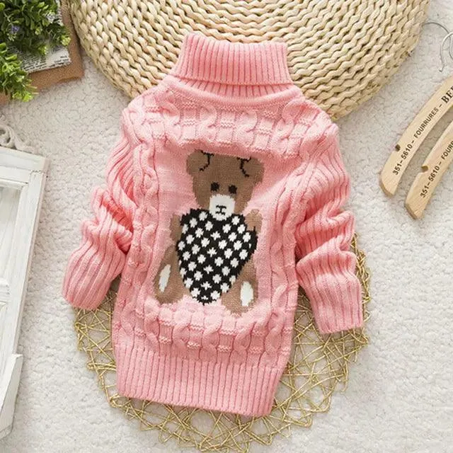 Adorable Cartoon Knit Sweaters for Trendy Toddlers