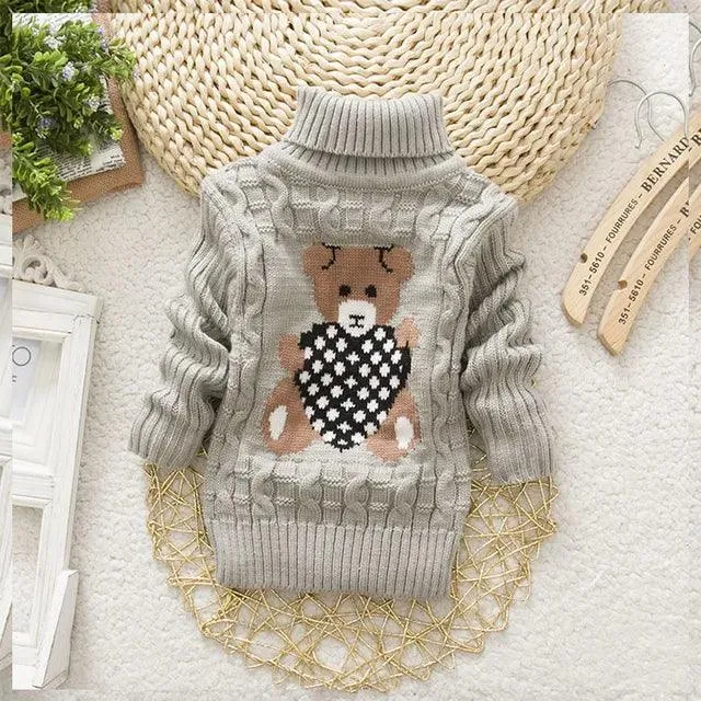 Adorable Cartoon Knit Sweaters for Trendy Toddlers