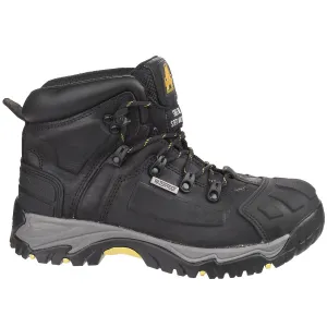 Amblers Safety Boots Mens Standard Fit 	Black Waterproof Steel Toe Size 13