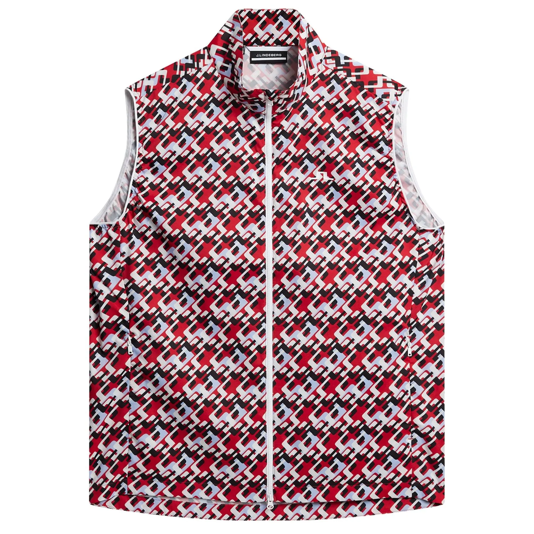 Ash Light Packable Vest Print Micro Bridge Cherry - AW23