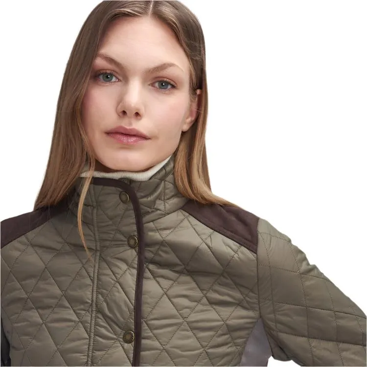 Barbour Ladies Highfield Quilt Jacket - Winter Moss/Classic