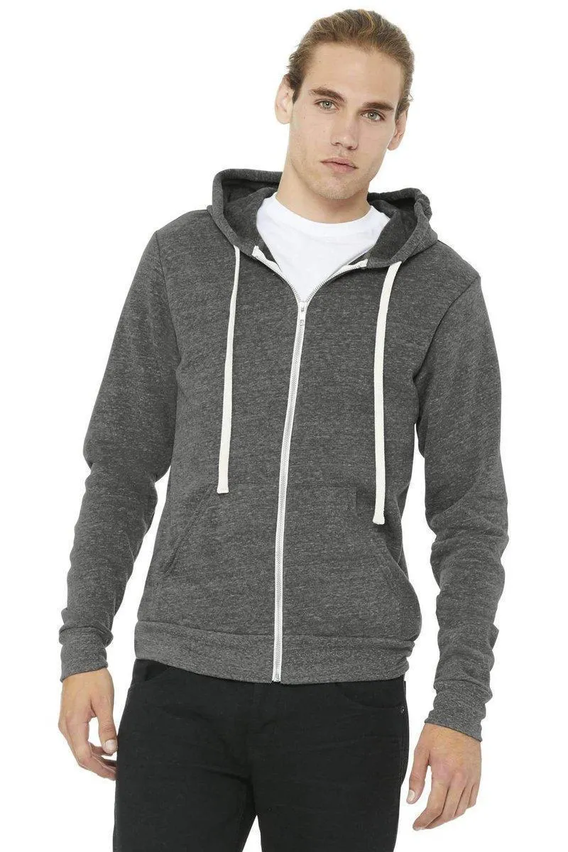 Bella Canvas 3909: Unisex Triblend Sponge Fleece Full-Zip Hoodie