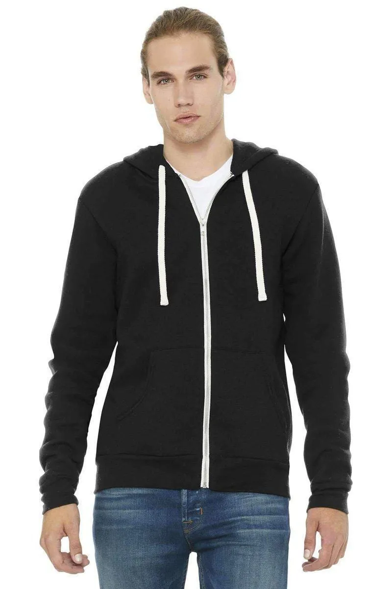 Bella Canvas 3909: Unisex Triblend Sponge Fleece Full-Zip Hoodie