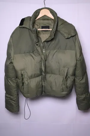 Brave Soul Olive Green Classic Puffer Jacket