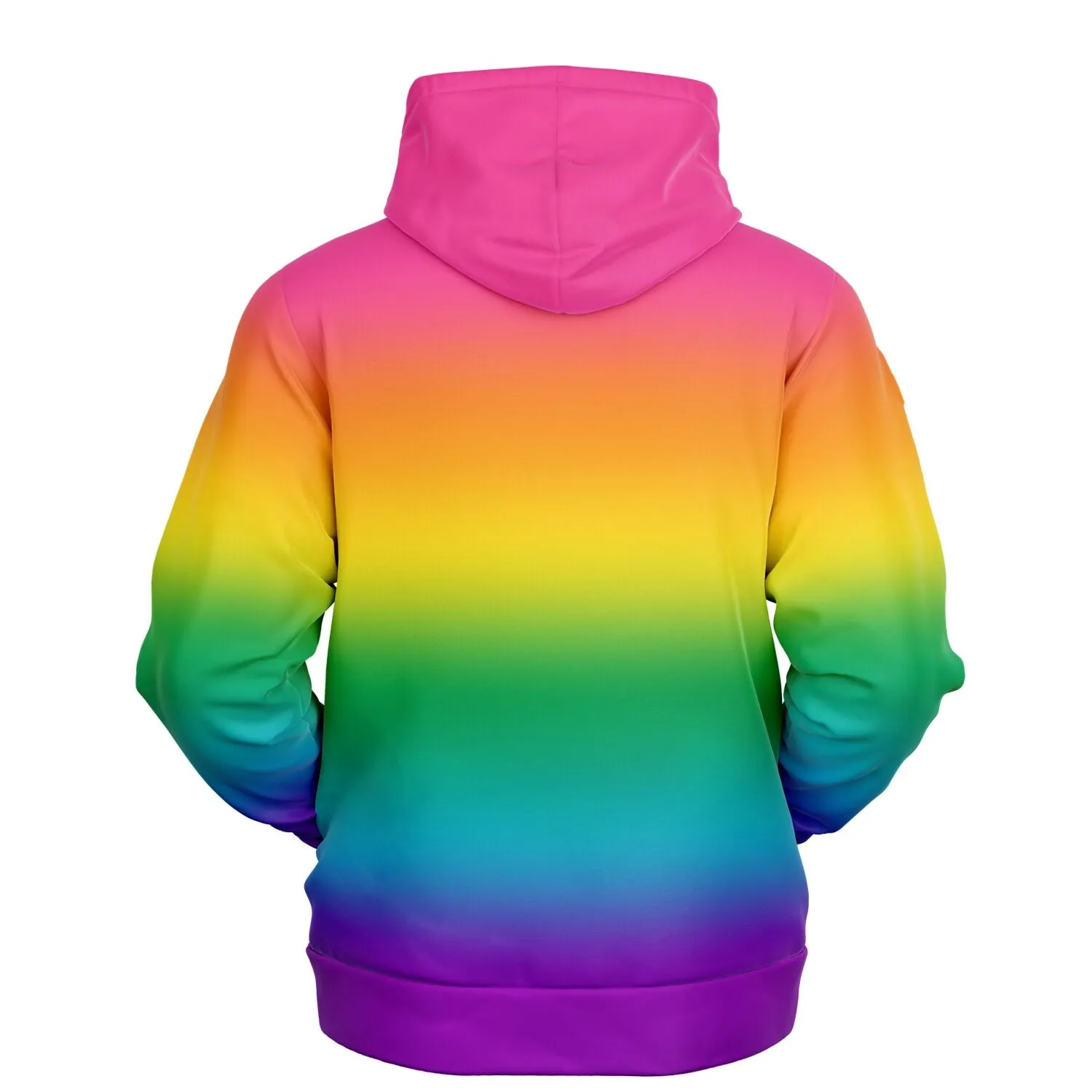 Bright Rainbow Ombre Pride Pullover Hoodie