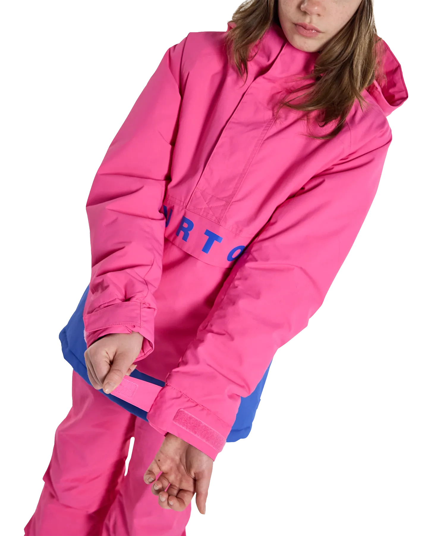 Burton Kids' Frostner 2L Anorak Snow Jacket - Fuchsia Fusion/Amparo Blue