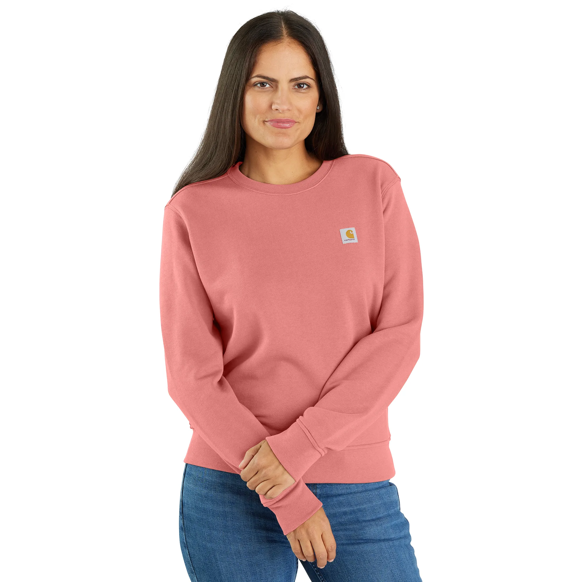 Carhartt Women's Tencel Fiber Series Relaxed Fit French Terry Crewneck Swetshirt