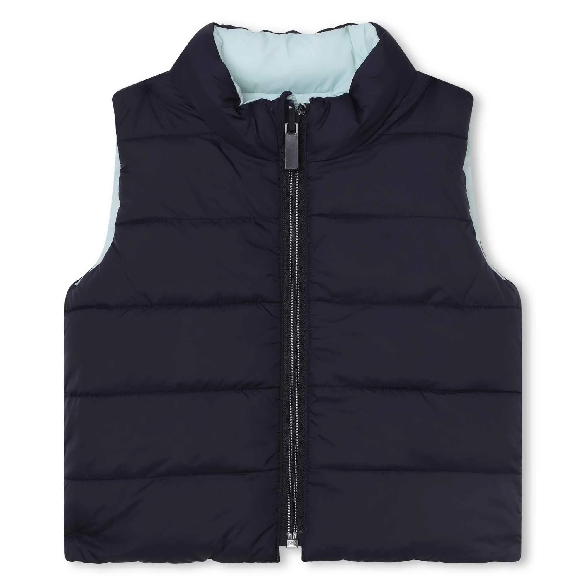 Carrement Beau Puffer Jacket Sleeveless Navy Green