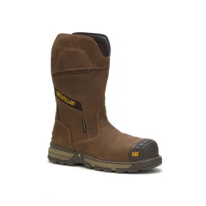 CATERPILLAR Men's Excavator Superlite Pull-On Waterproof Carbon Composite Toe Work Boot