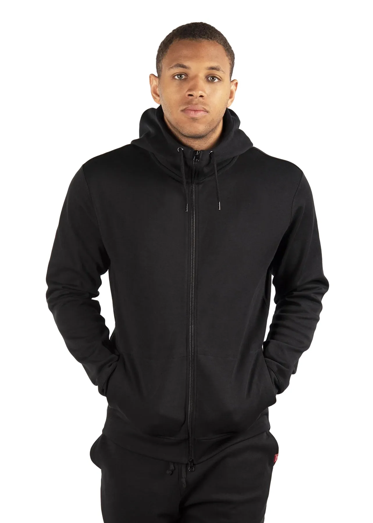 City Lab Men's Atheltic Performance Full Zip Fleece Hoodie