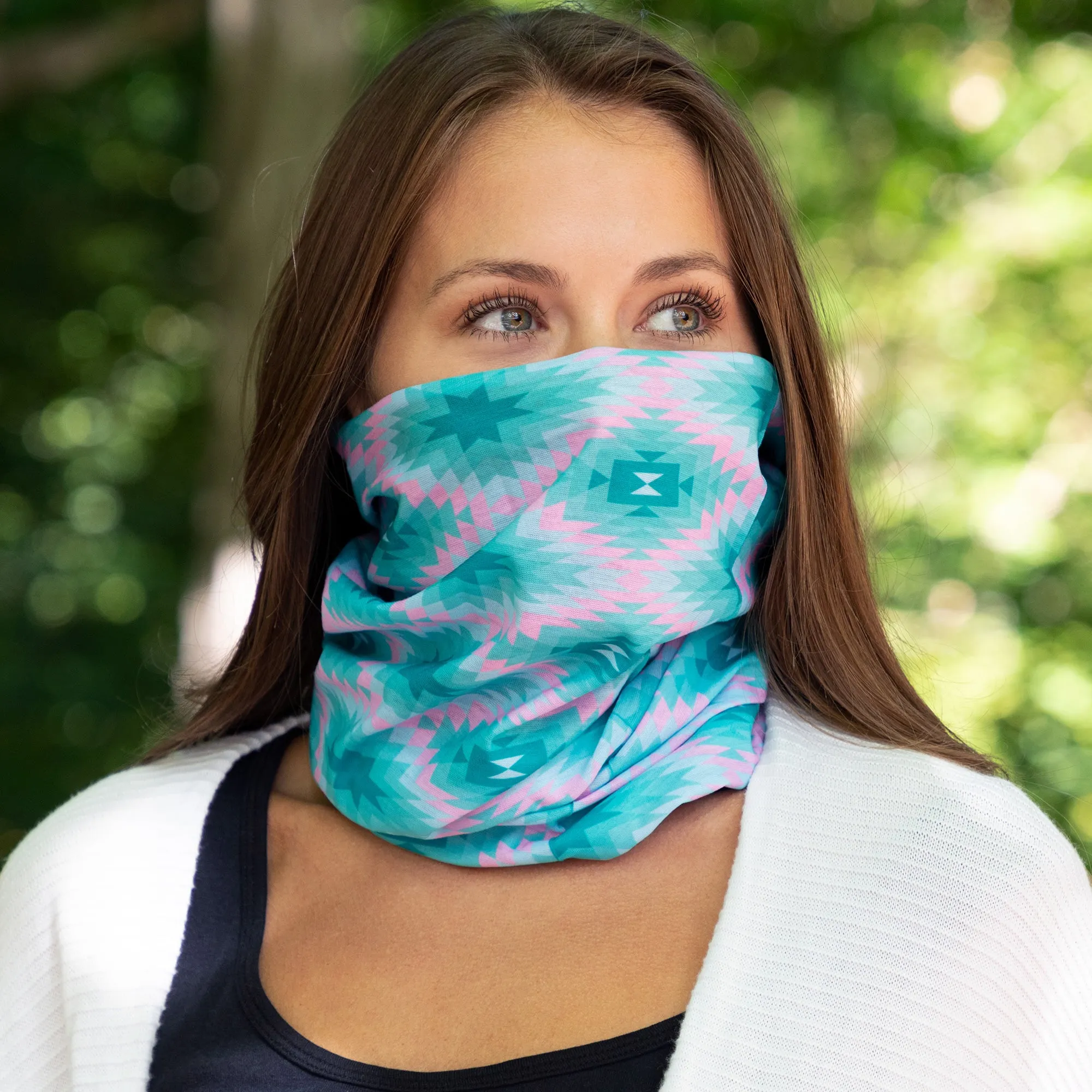 Colorful Print Lightweight Neck Warmer