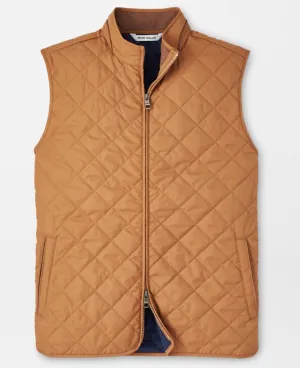 Essex Quilted Travel Vest in British Tan by Peter Millar