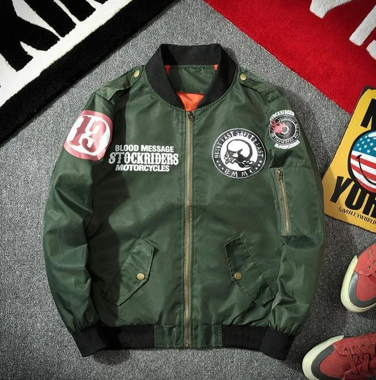 Face Off Motorcycle Bomber Jacket