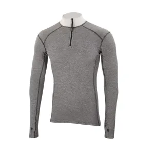 Factor 2 Plus Mens Long Sleeve Zip Neck Mid Layer Top