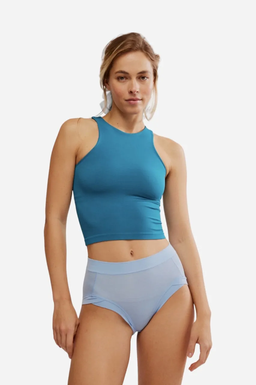 Free People Clean Lines Cami Deep Lagoon