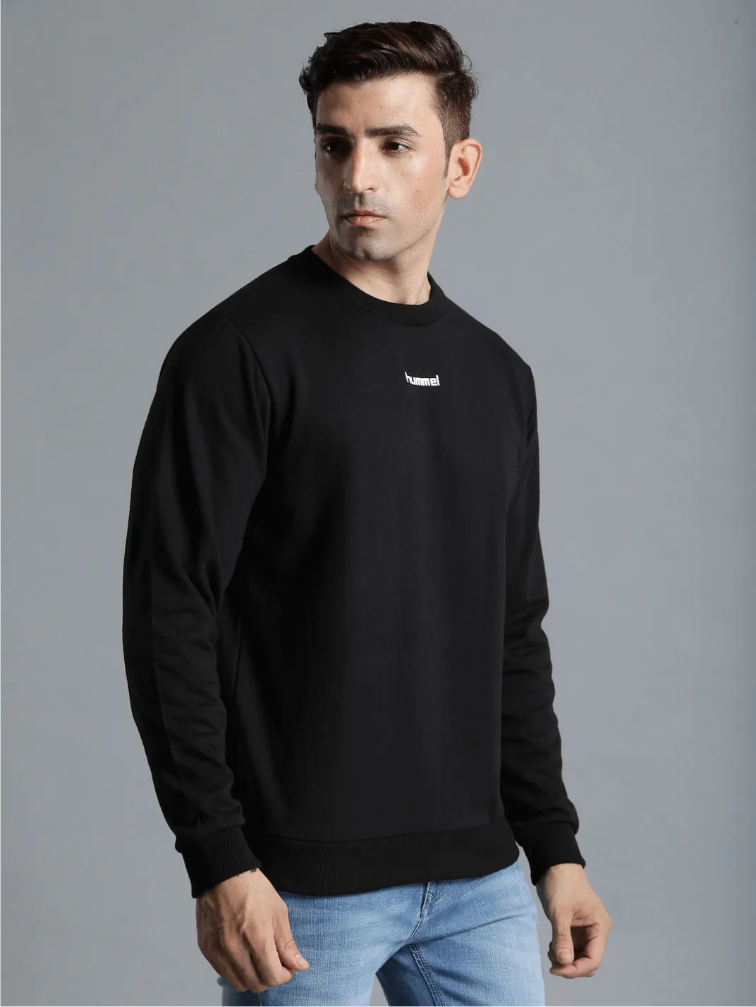 Galip Men's Solid Regular Fit Round Neck Cotton Rich Sweatshirt Comfortable soft Fabric for Everyday Use Ideal for Casual wear