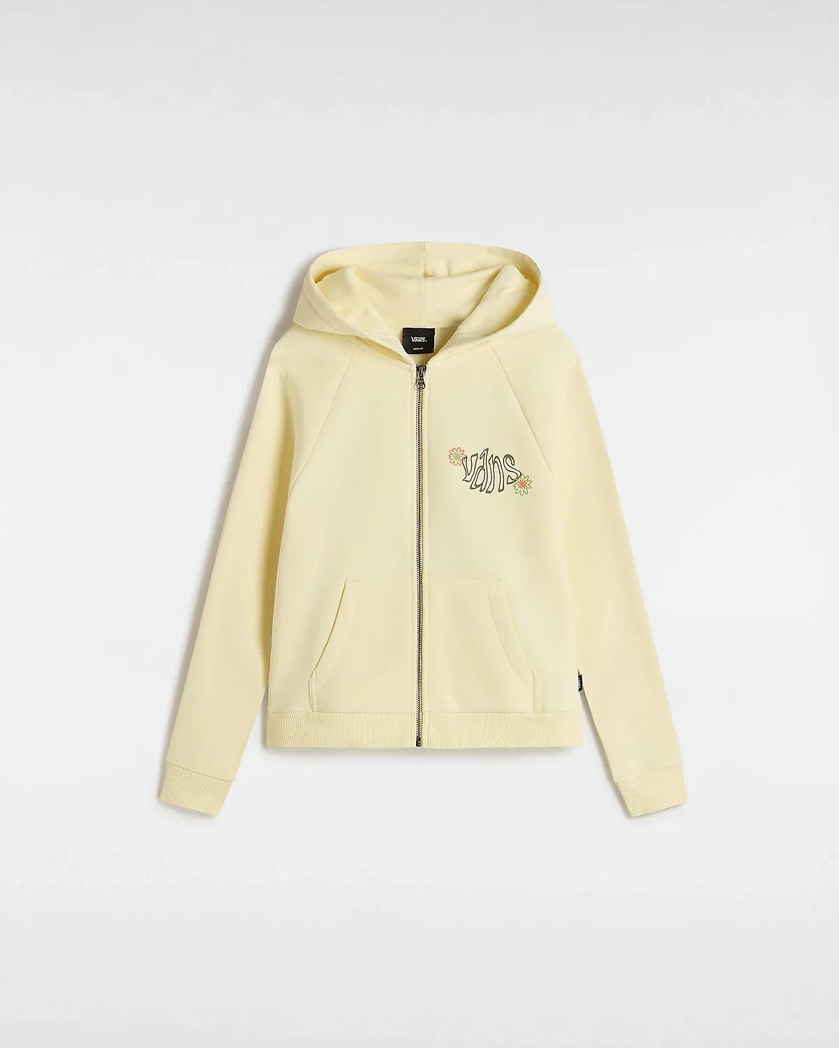 Girls Butterfly Cocoon Zip Hoodie in Almond Oil