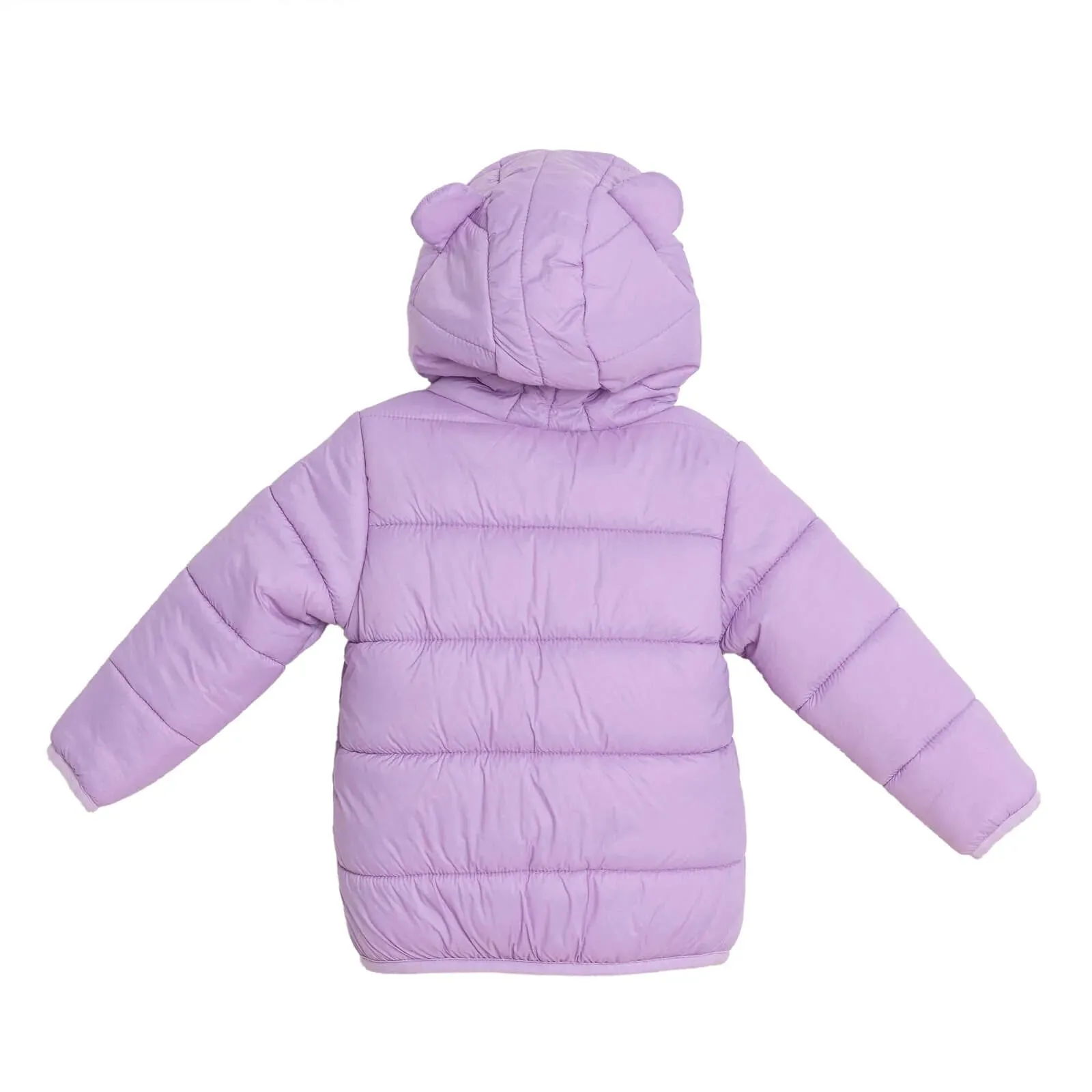 HelloBaby Basic Eared Hoodie Coat - Lilac