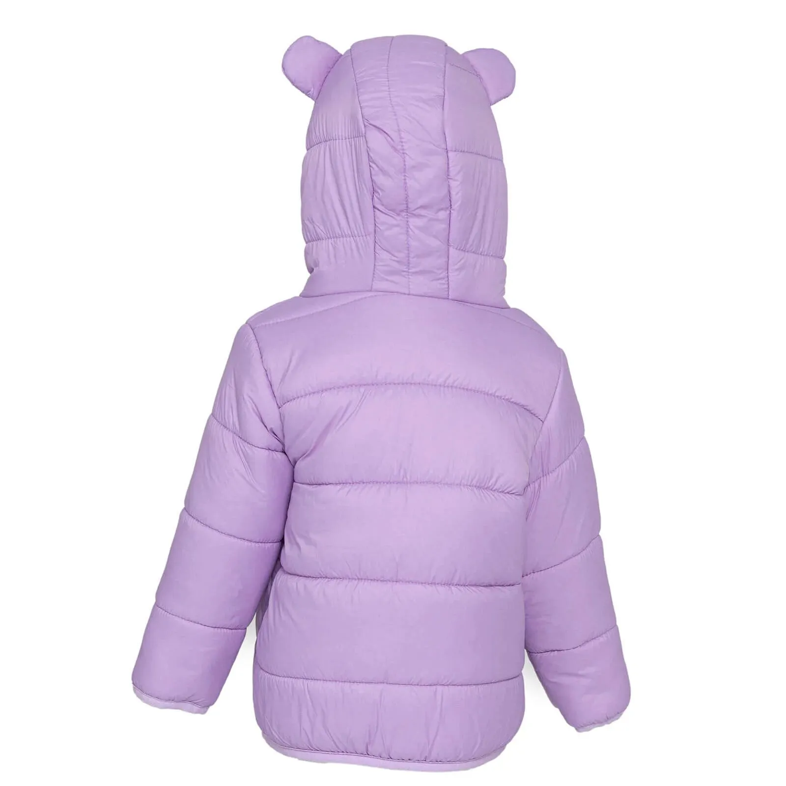 HelloBaby Basic Eared Hoodie Coat - Lilac