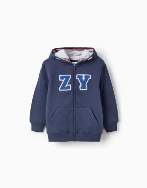 Hooded Jacket for Boys 'ZY', Dark Blue