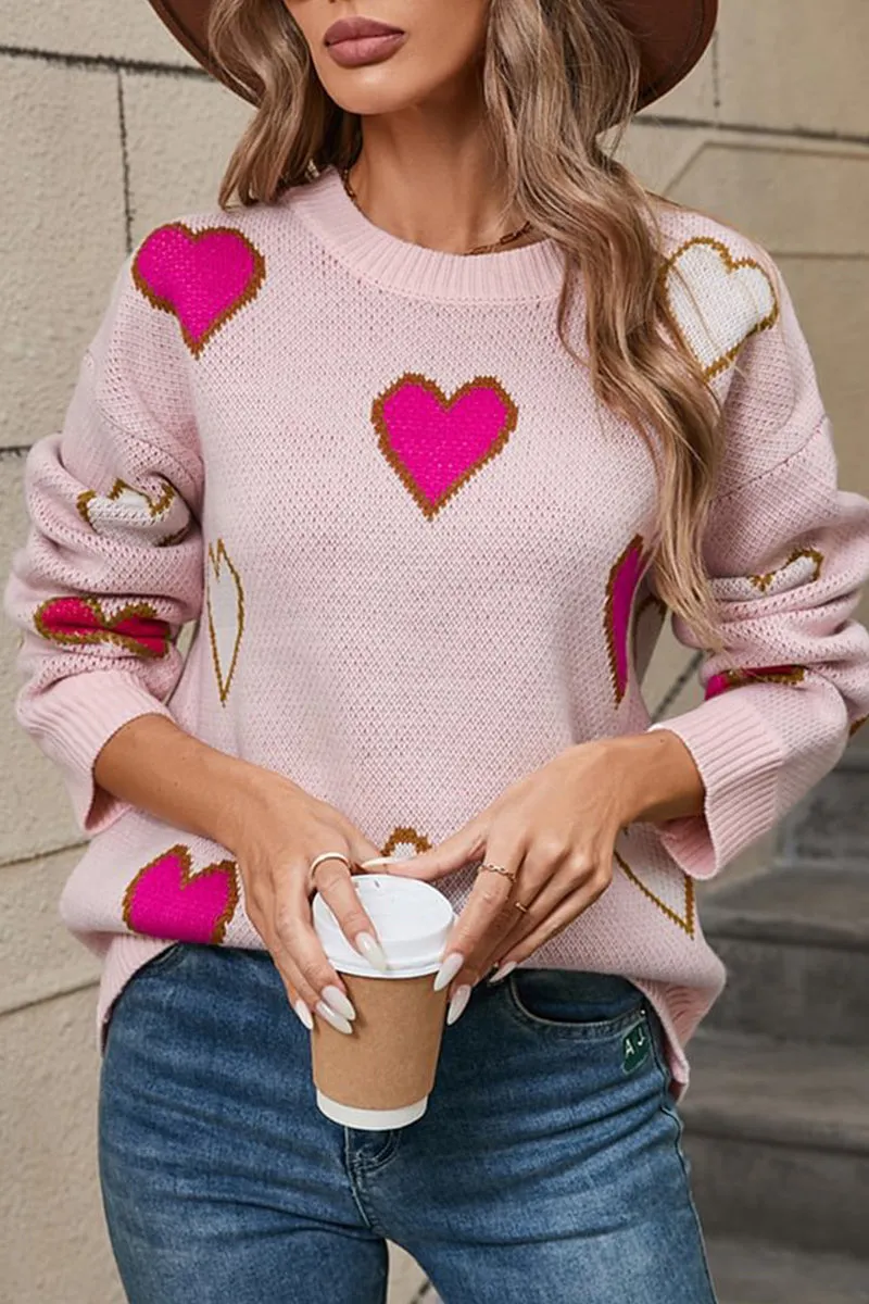 HTS1312 Sweetheart Knit Sweater