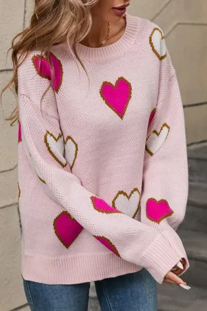 HTS1312 Sweetheart Knit Sweater