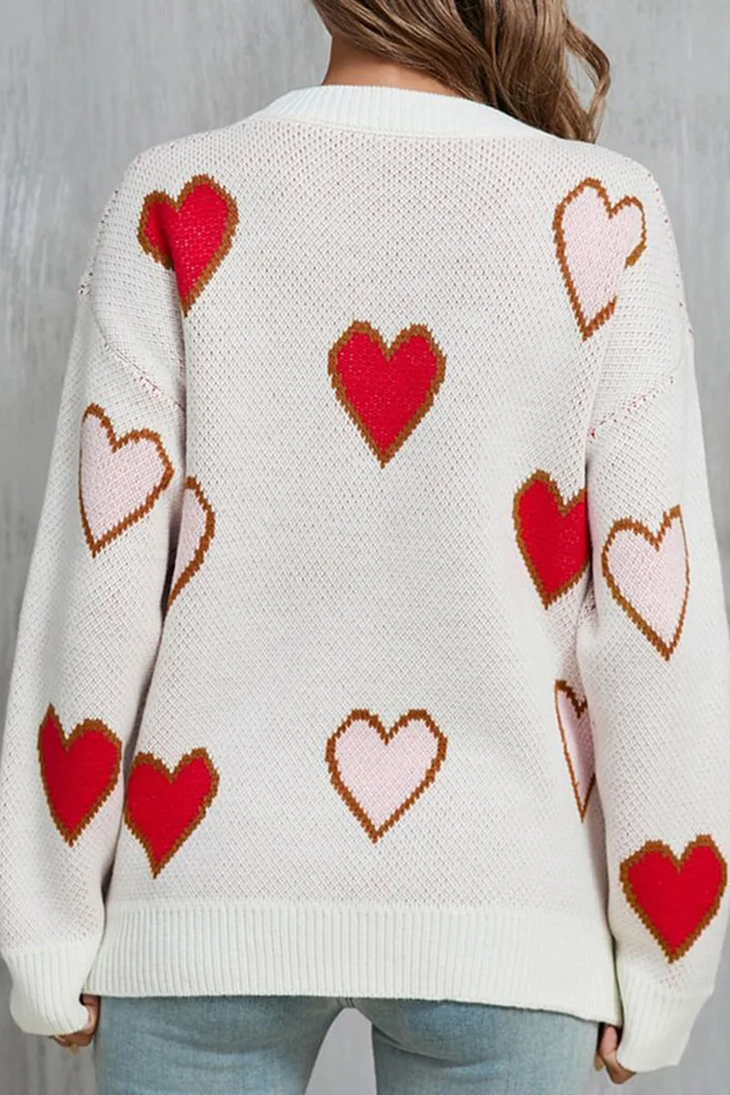 HTS1312 Sweetheart Knit Sweater