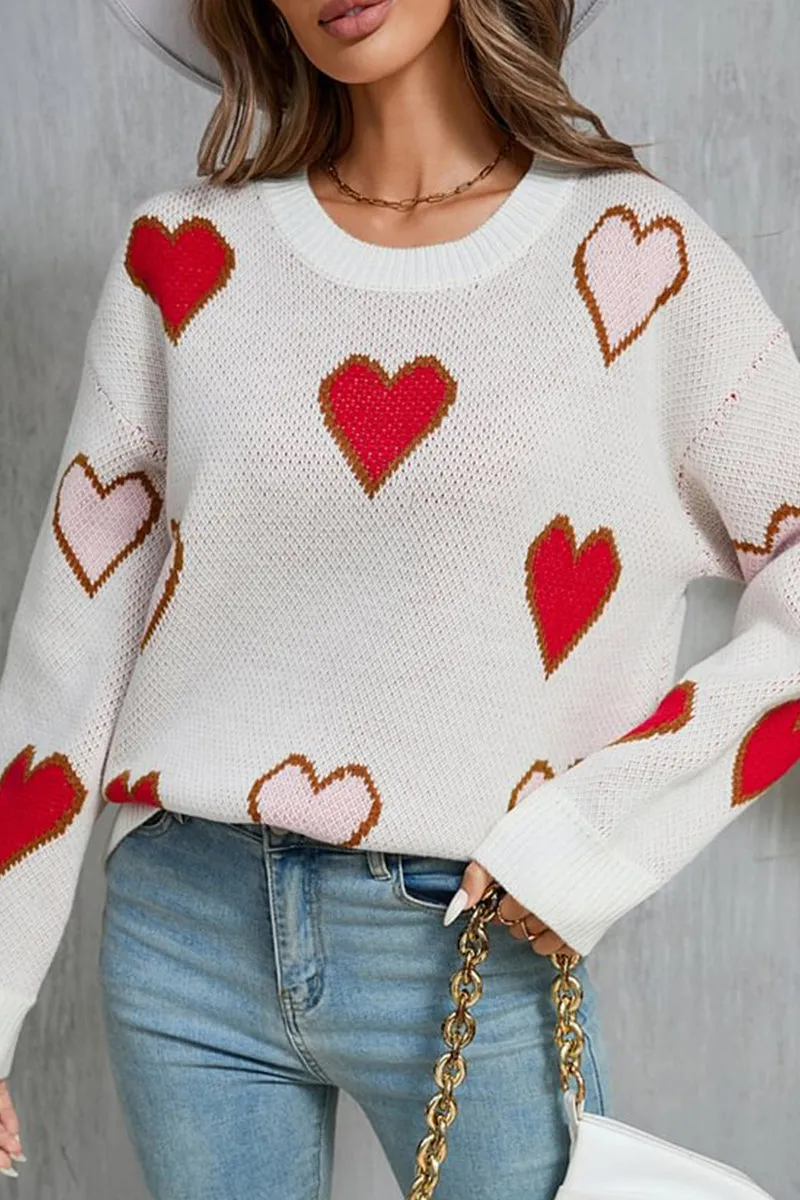 HTS1312 Sweetheart Knit Sweater