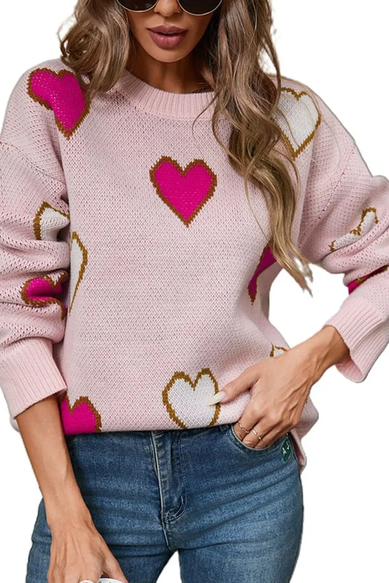 HTS1312 Sweetheart Knit Sweater