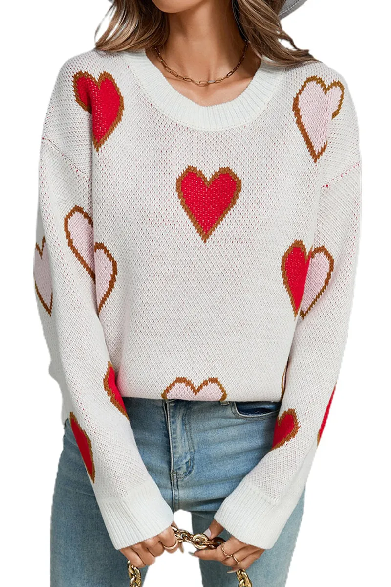 HTS1312 Sweetheart Knit Sweater