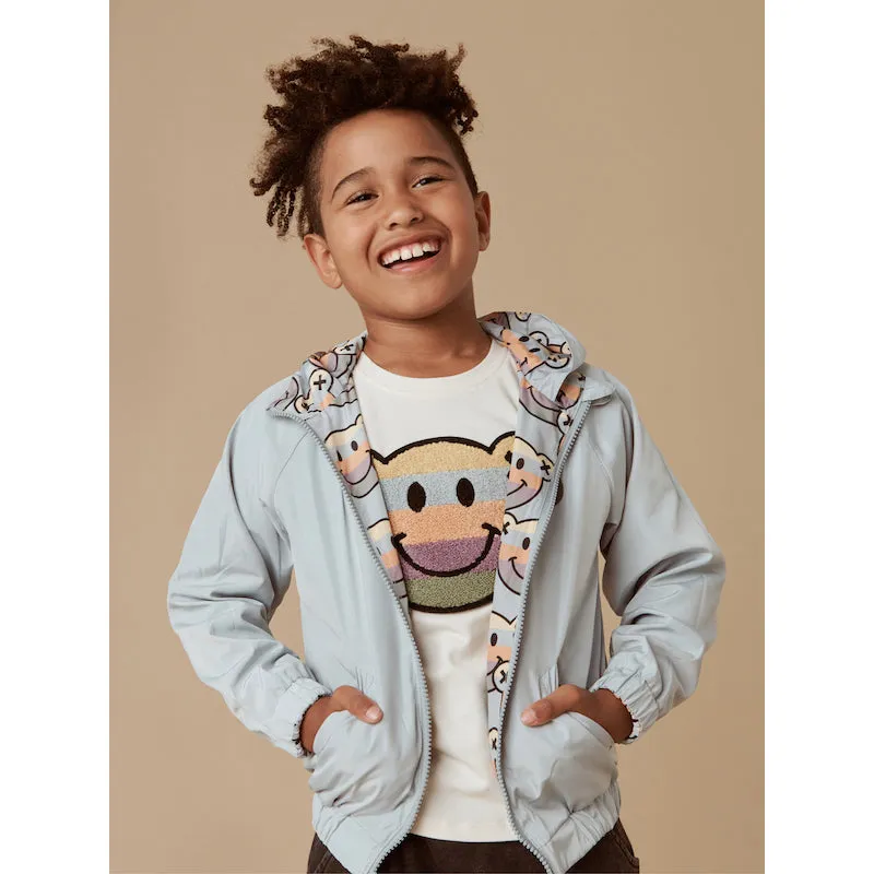 Huxbaby Smile Bear Reversible Rain Jacket