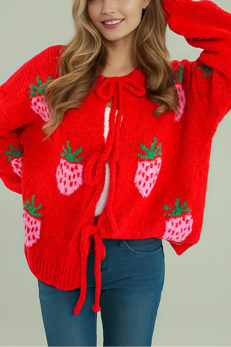 HWS1376 Berry Bliss Knit Sweater