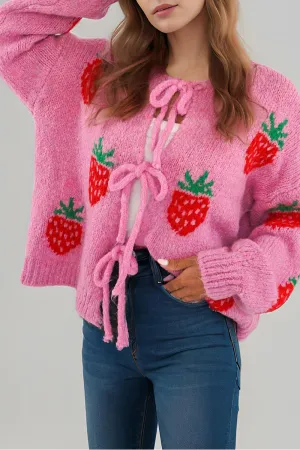 HWS1376 Berry Bliss Knit Sweater