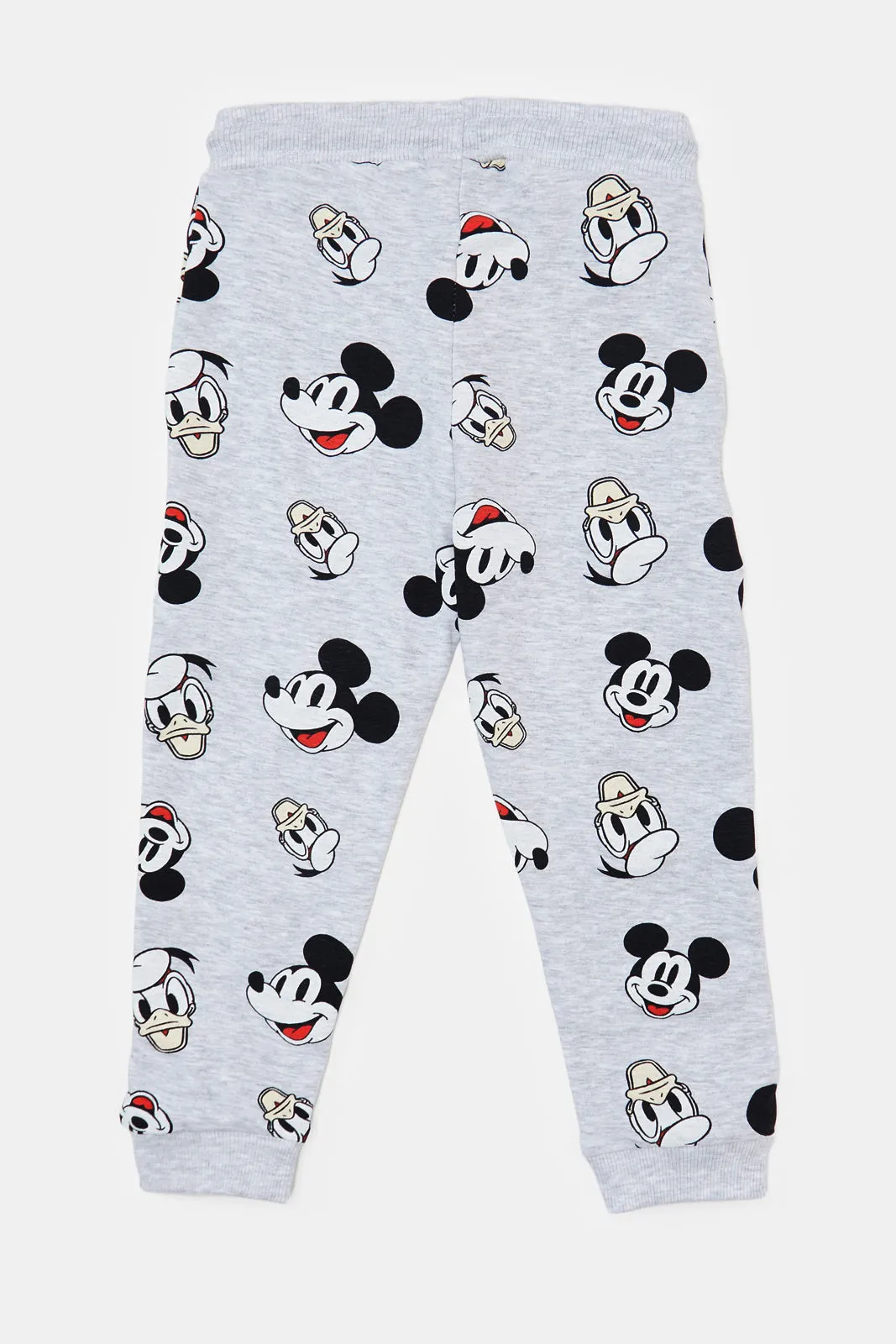 Infant Boys Grey Mickey And Donald Jogger Pants