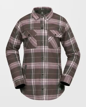 Insulated Riding Flannel Jacket - Dusty Lavender