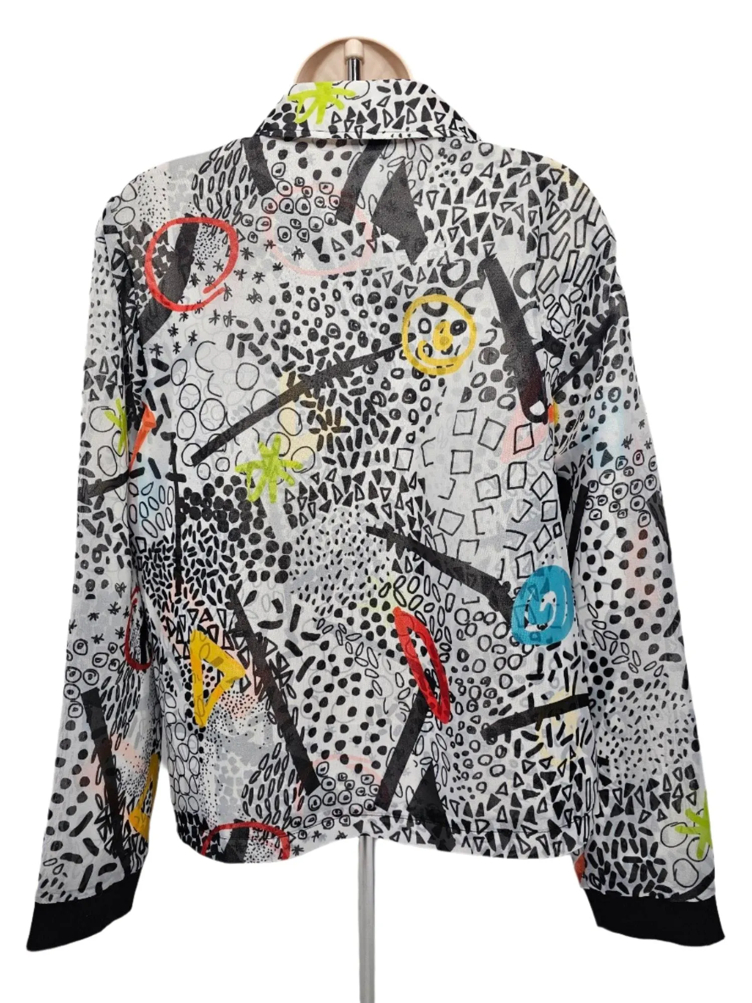 Jacket Snap Front - Modern Art Print - Light Weight - M14409JM