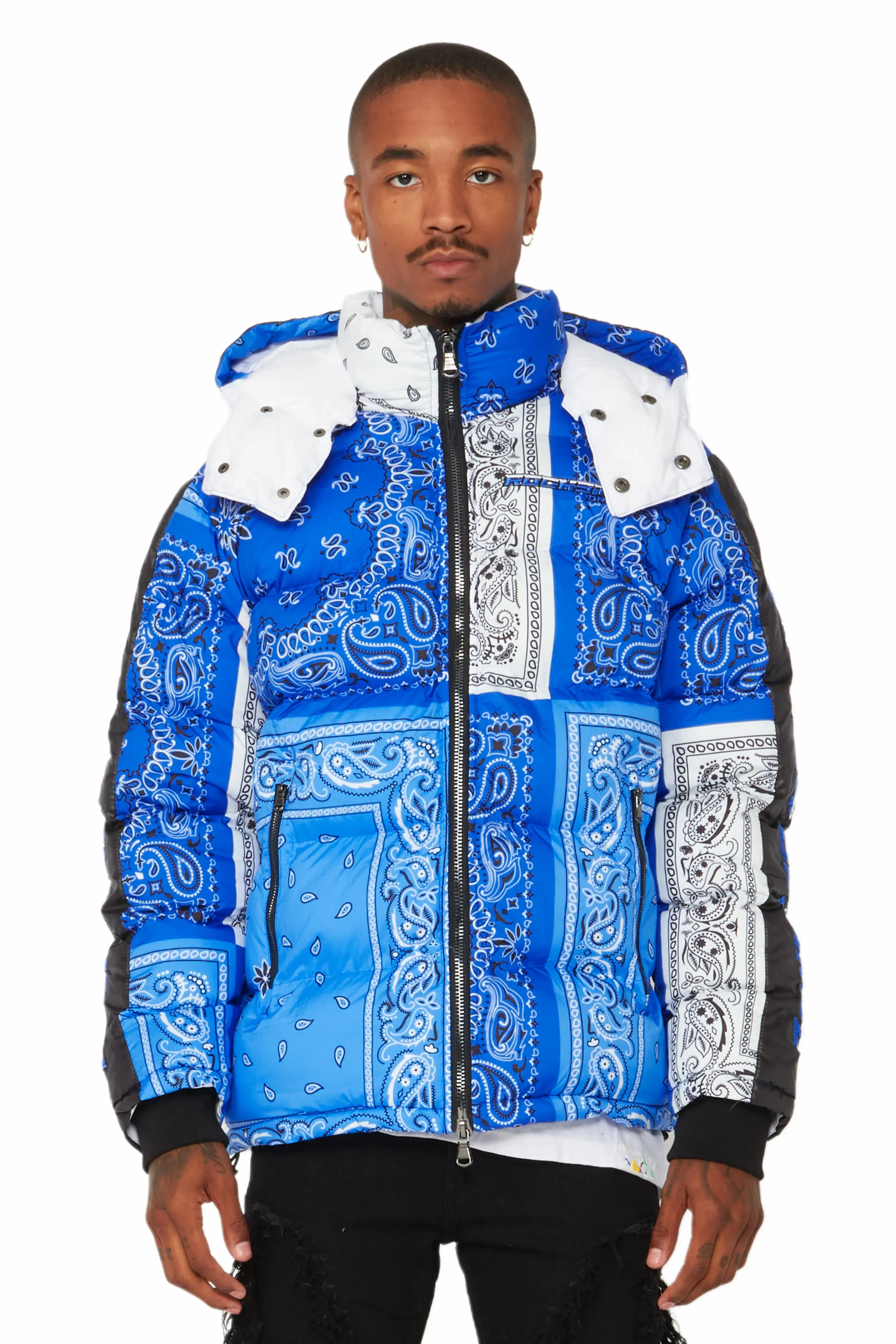 Kyro Puffer Jacket- Blue