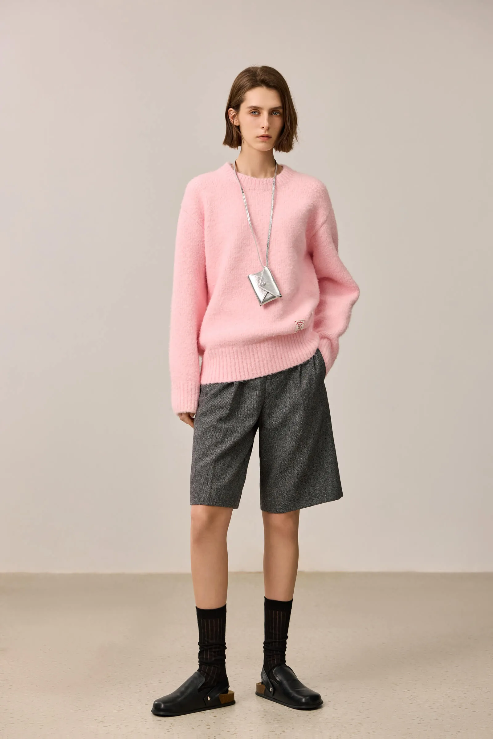 LILY Cozy Fleece-Like Crewneck Sweater