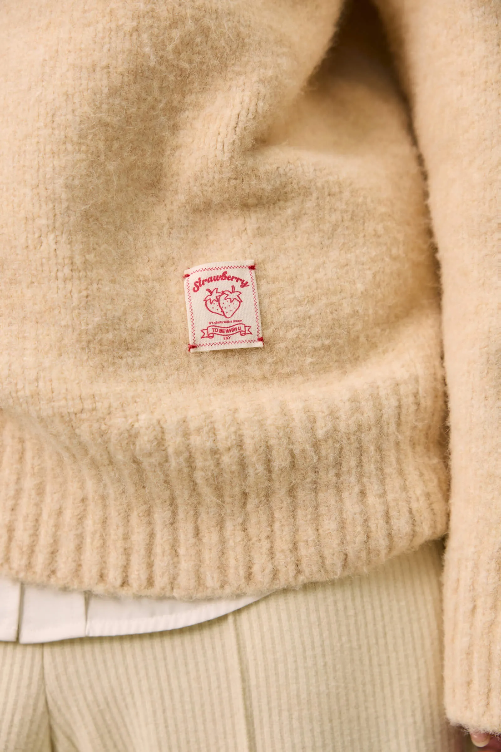 LILY Cozy Fleece-Like Crewneck Sweater