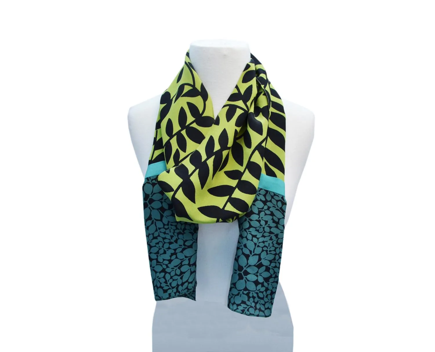 Lime Leaf Crepe Scarf