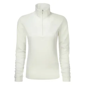 Manbi Womens Microfleece Zip Winter White