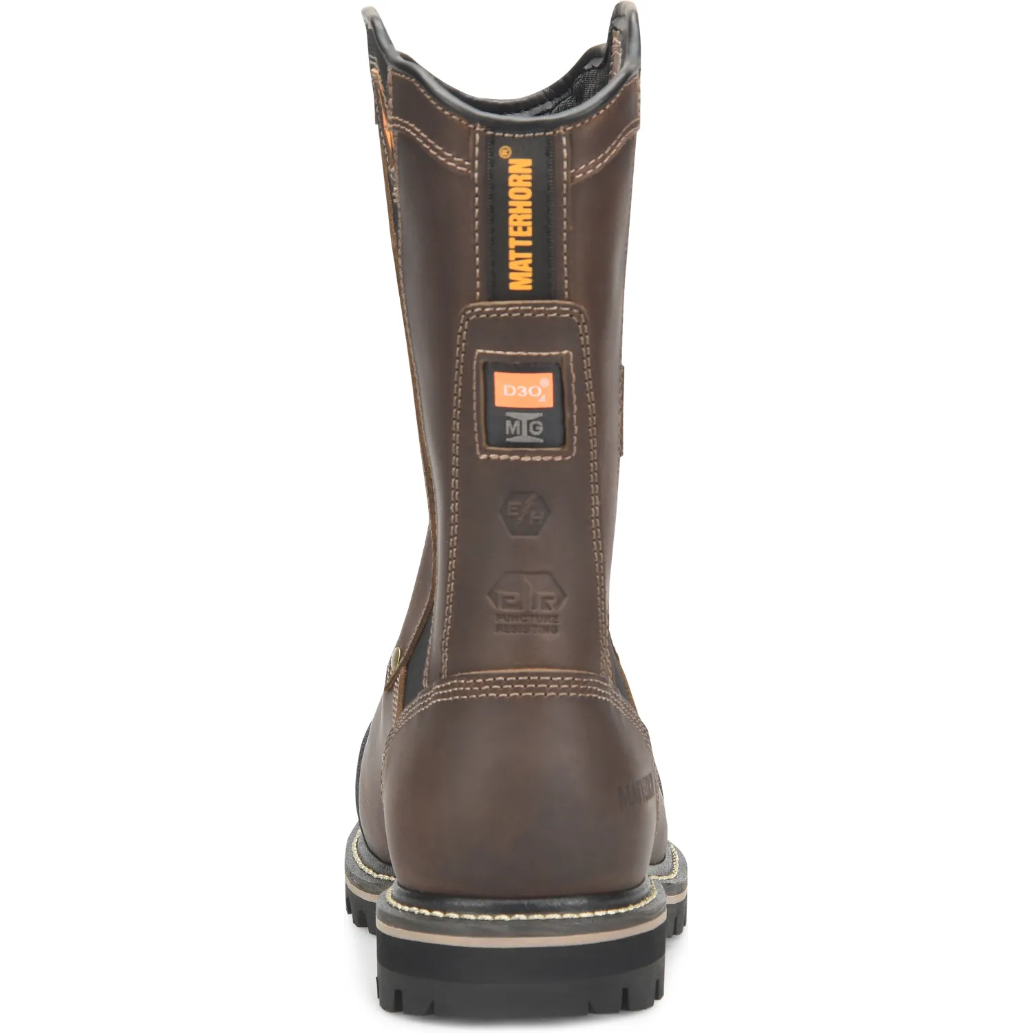 Matterhorn Men's Ibeam 10" WP Comp Toe Metguard Work Boot -Brown- MT2540