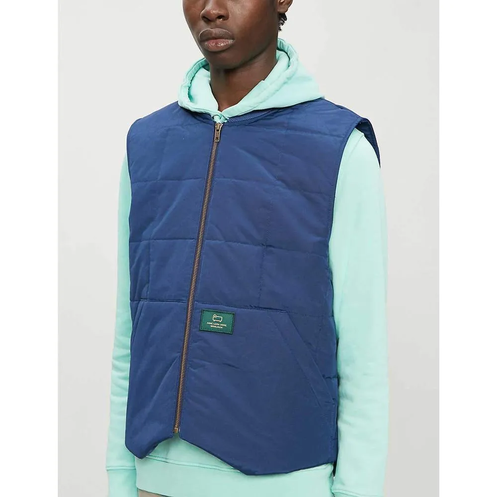 Men's  Aimé Leon Dore x Woolrich Shell Gilet - Blue