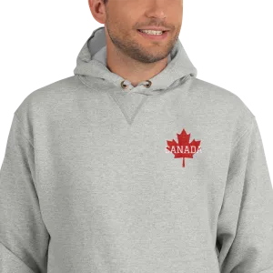 Men's Champion Hoodie Embroidered Bold CANADA Maple Leaf