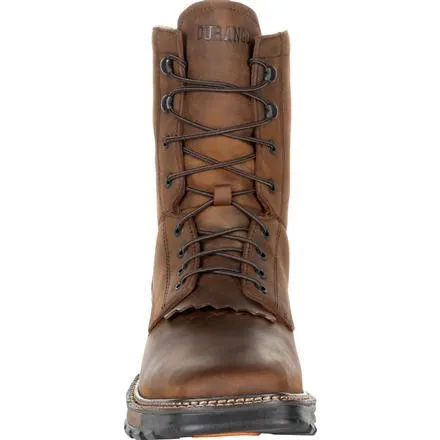 Men's  Durango Maverick XP Brown EH, WP Kiltie Lacer Steel Square Toe Boot