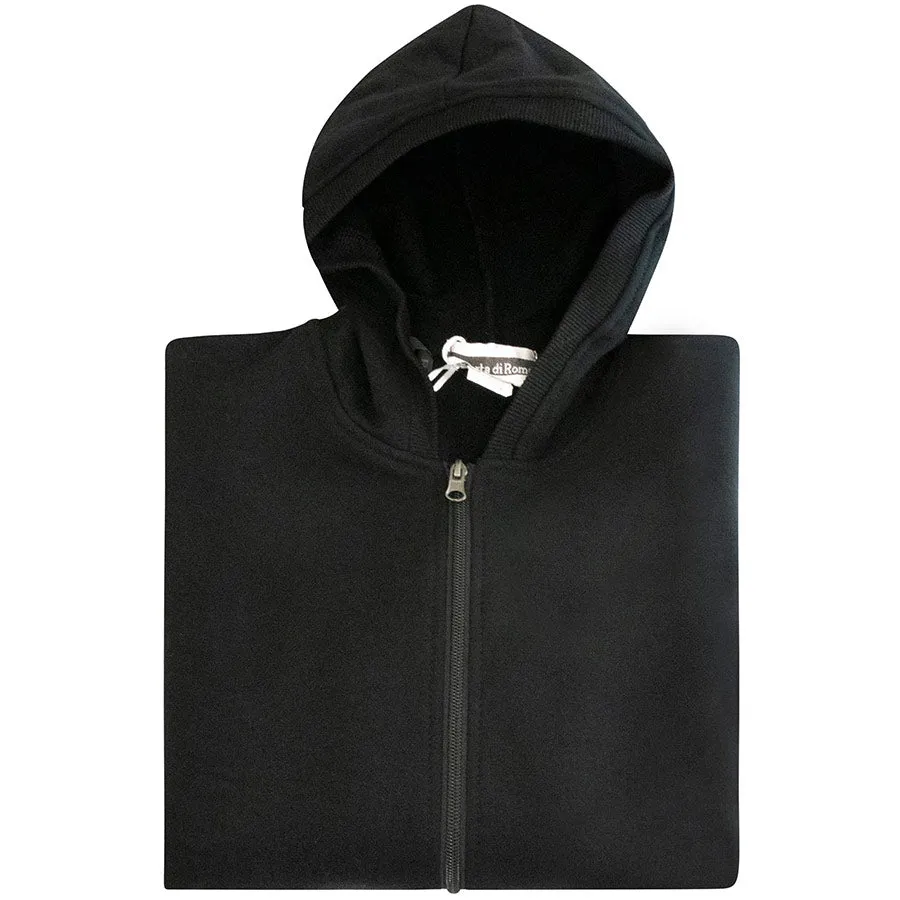 Mens Enod Black Sweatshirt with Hood